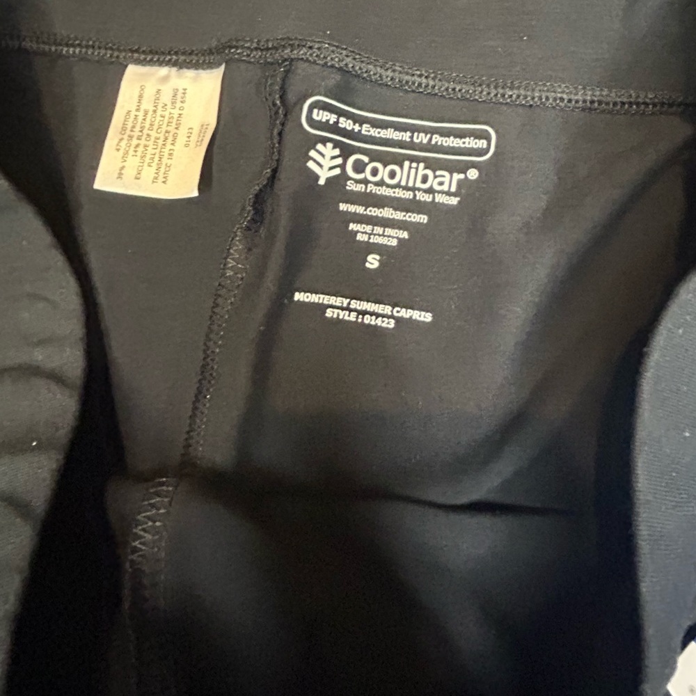 New Coolibar UPF 50+ Women's MONTEREY SUMMER CAPRIS Sun Protective size Small - Picture 8 of 9